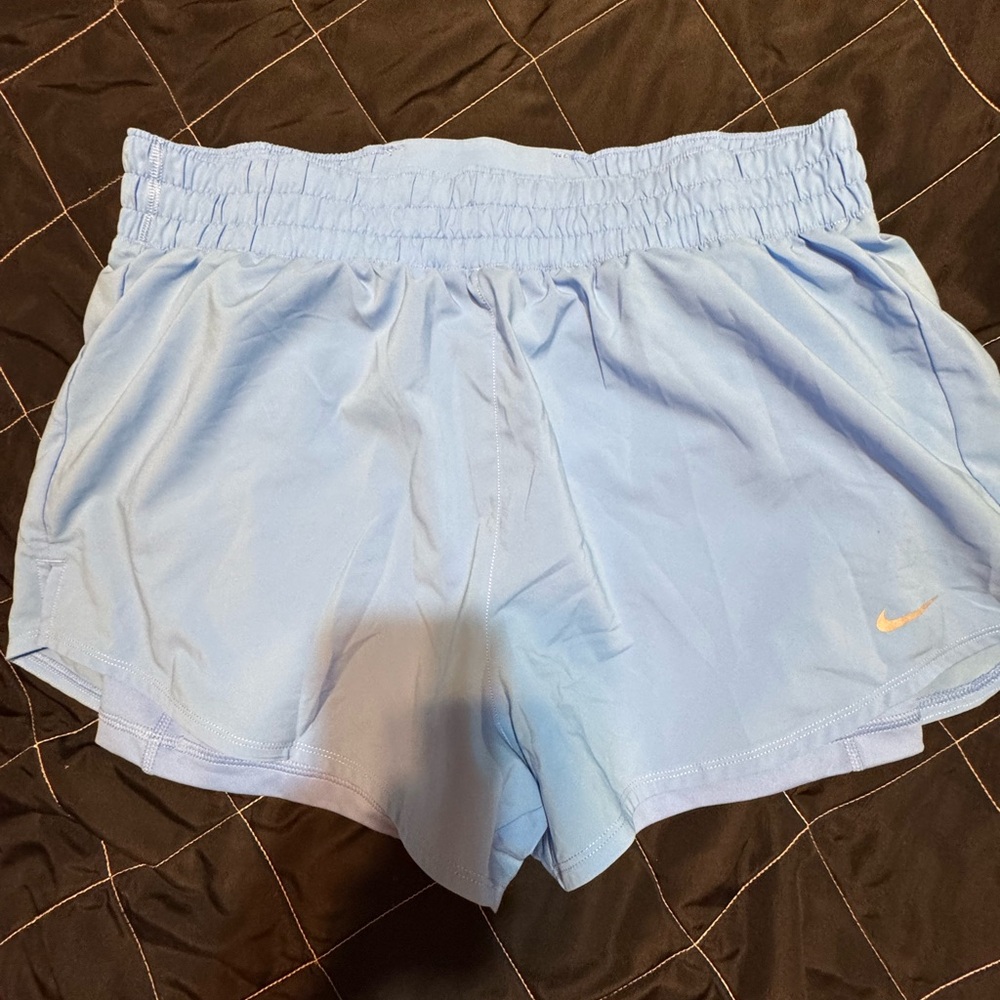 Nike Blue Athletic Shorts Lightweight Elastic Waist